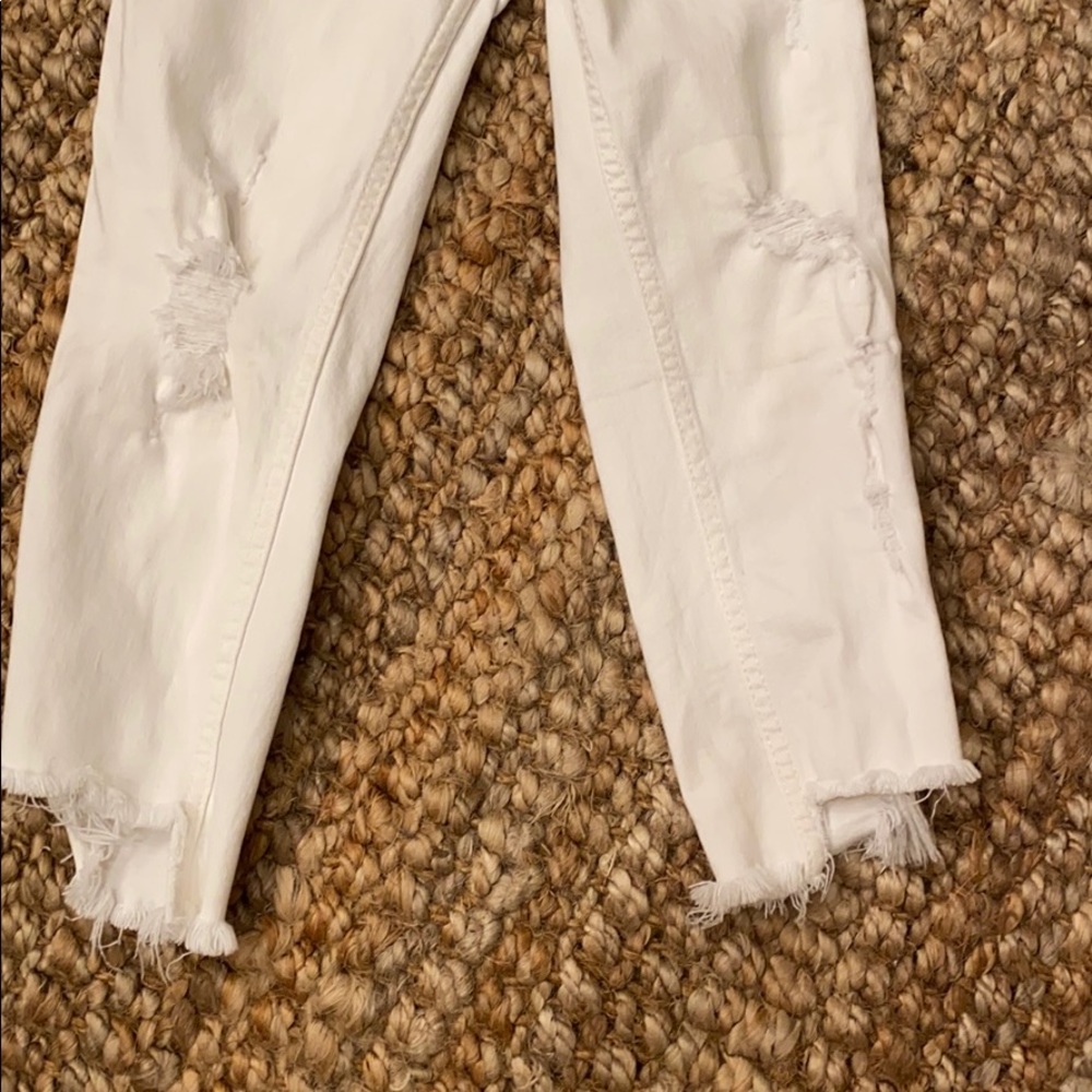 ZARA KIDS WHITE RIPPED JEANS - Picture 5 of 13